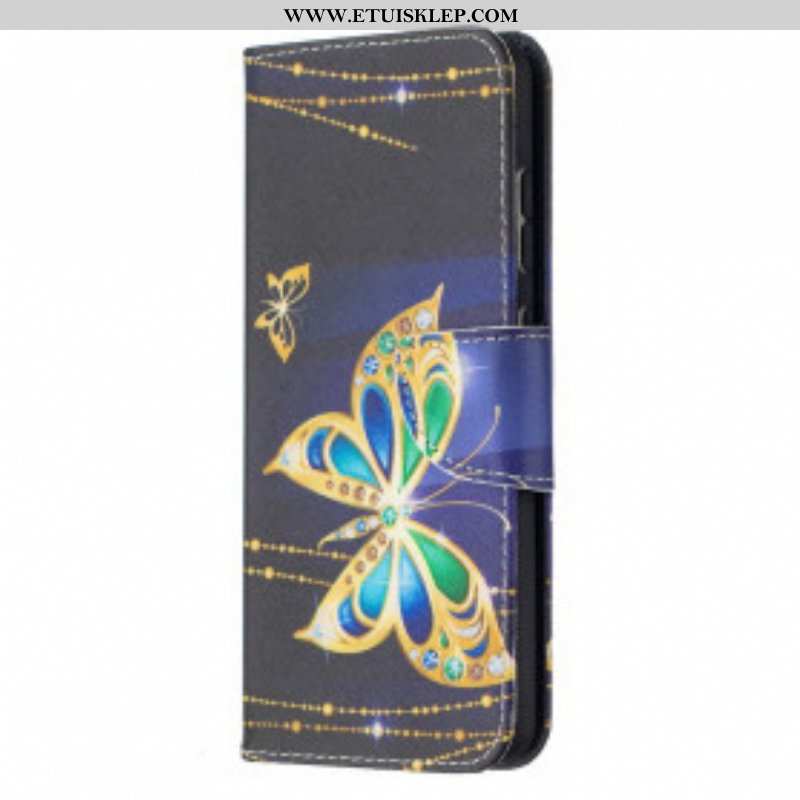 Etui Folio do Samsung Galaxy A52 4G / A52 5G / A52s 5G Złote Motyle
